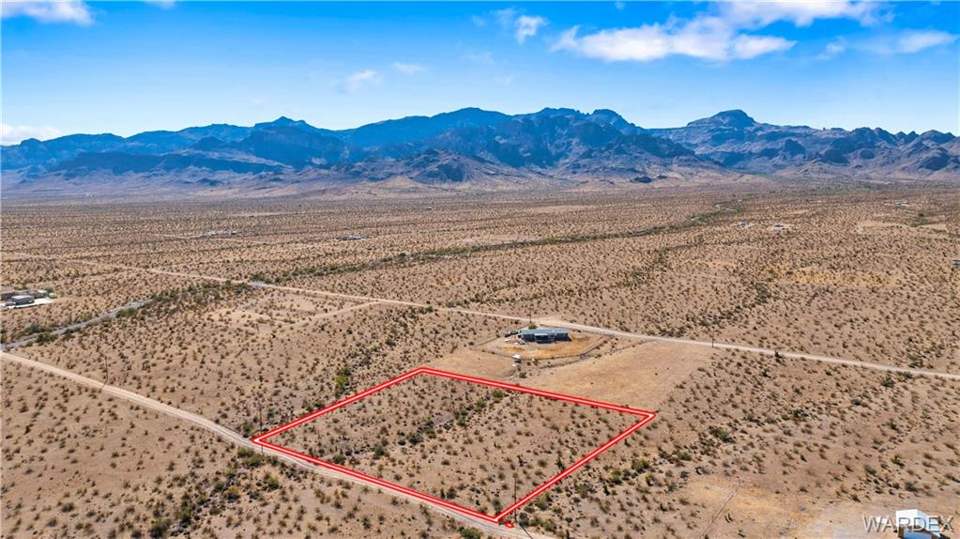 2.35 acres in Golden Valley in Golden Valley: Aerial View of 3597 S Jade Rd Looking from th NE C