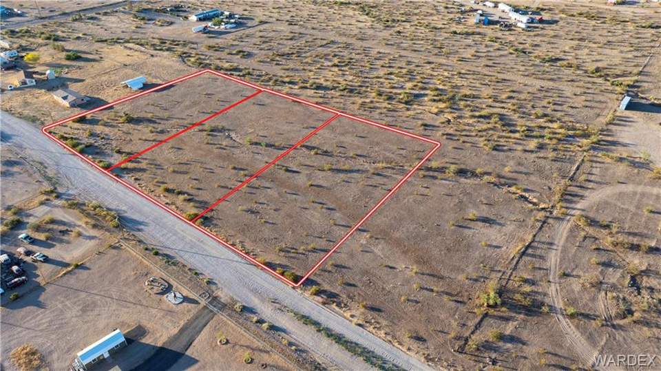 1.25 acres in Golden Valley in Golden Valley: Aerial View of All 3 Parcels Outline in Red with L