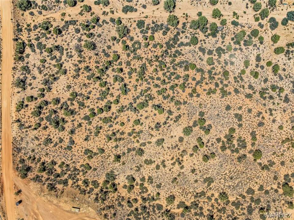 5 acres in Kingman in Kingman: Above SW Corner, Notice Al the Trees