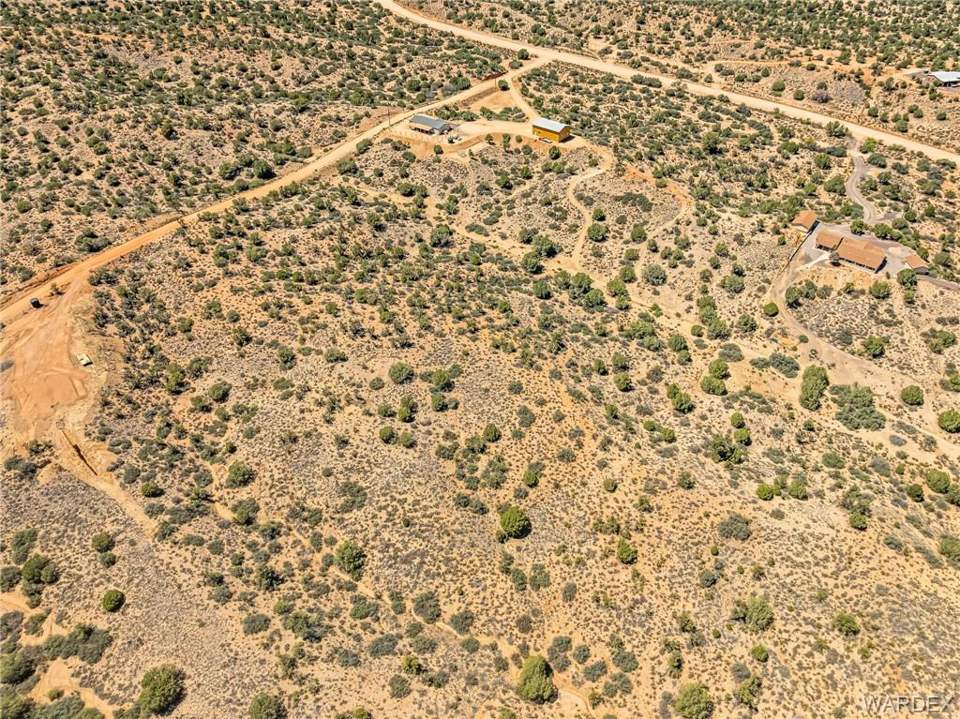 5 acres in Kingman in Kingman: Above SE Corner Looking NW at a Higher Elevation