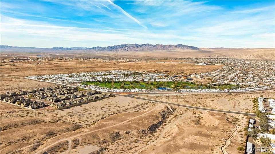 4.73 acres in Bullhead City in Bullhead City: Aerial View Looking from Above the NE Parcel Corne