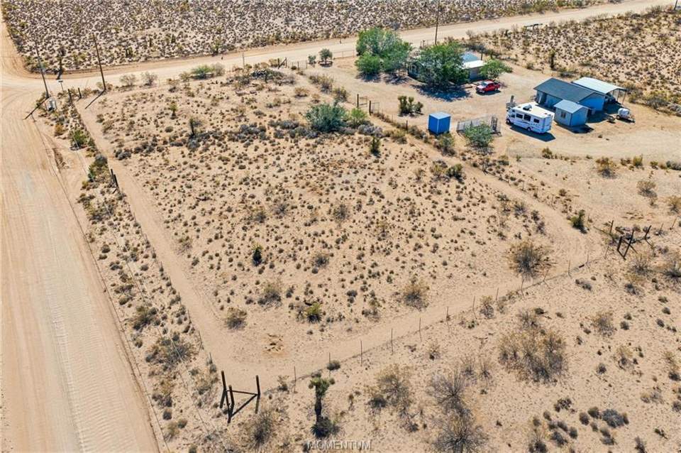 2 bed, 2 bath home on 2 acres in Golden Valley: Aerial View Looking From Above the NW Property Cor