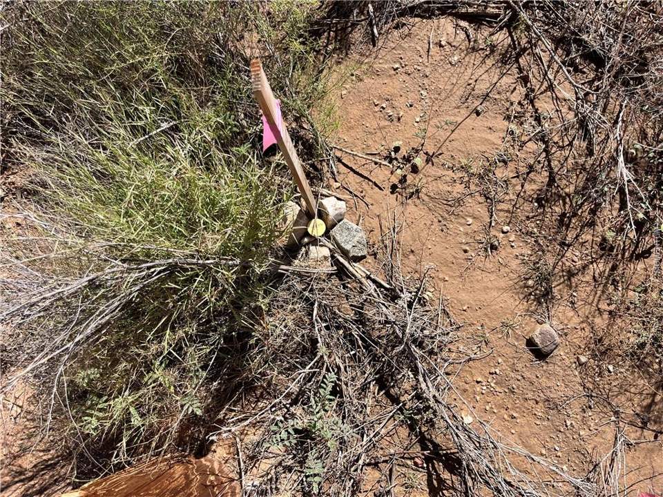 10.03 acres in Kingman in Kingman: Survey pin showing division of F and G parcels.